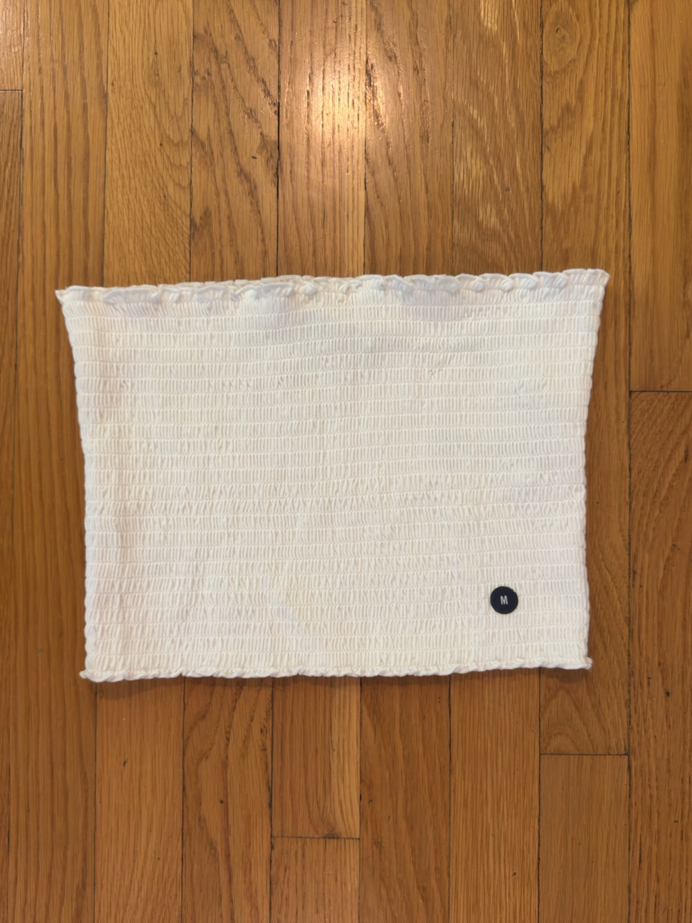 Hollister White Smocked Tube Top